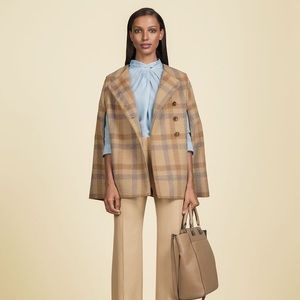 The Limited Scandal Collection Plaid Cape